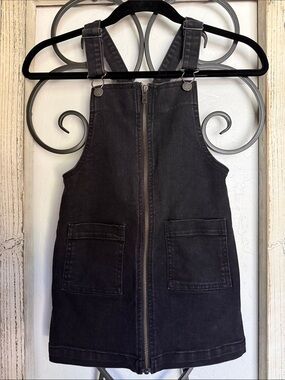 Art Class | Girl’s Black Denim Zip-Front Skirtall | Size Small 6/6x
